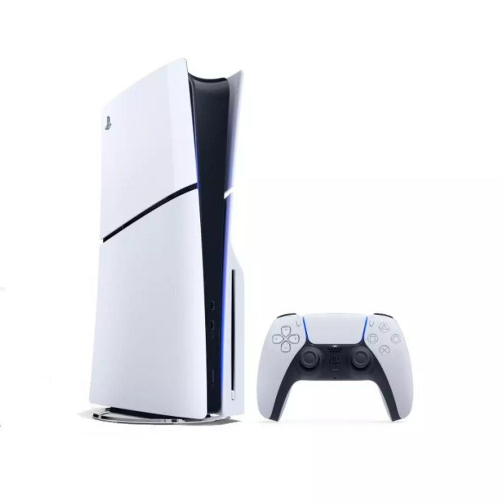 Sony PlayStation 5 Slim Digital Edition Console + DualSense Wireless White Controller